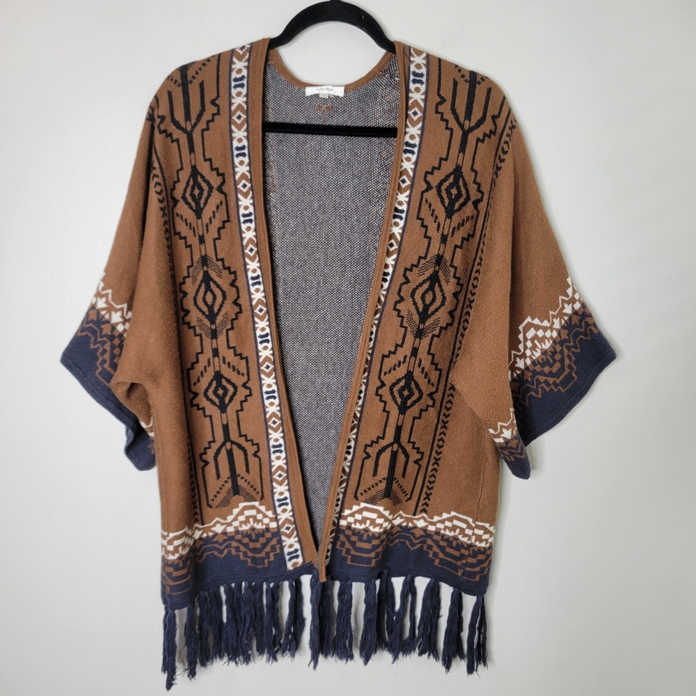 Tyler Boe Southwestern Fringed Cardigan